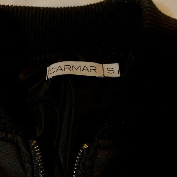 Carmar Black Harness Bomber Varsity Jacket - Picture 4 of 5